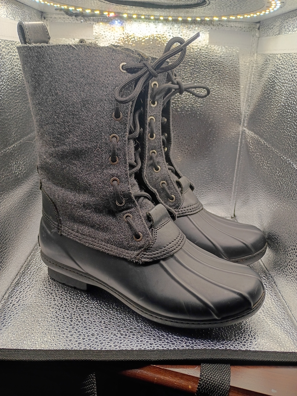 Michael Kors Lace-Up Waterproof Duck Boots